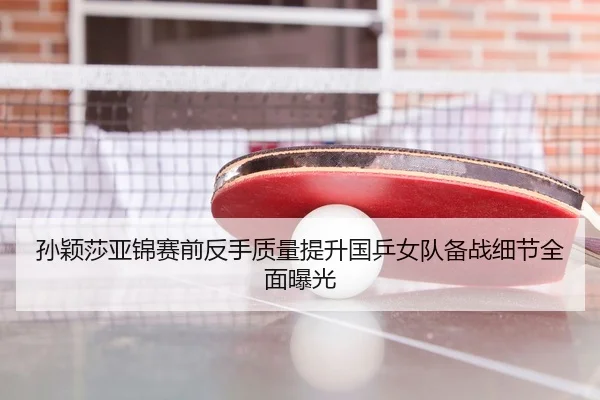 孙颖莎亚锦赛前反手质量提升国乒女队备战细节全面曝光 | aiyouxi